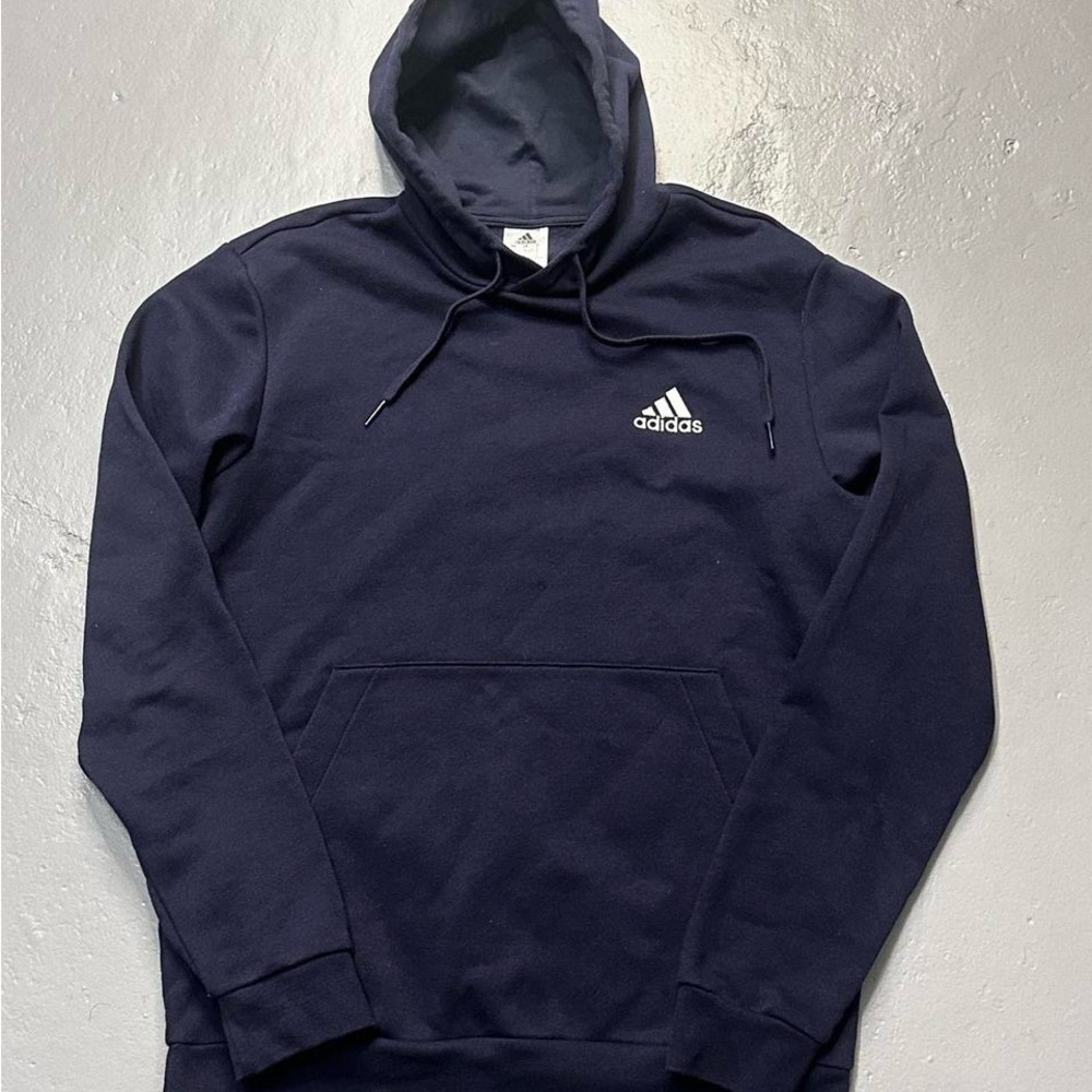 Adidas Navy Blue & white logo Hoodie